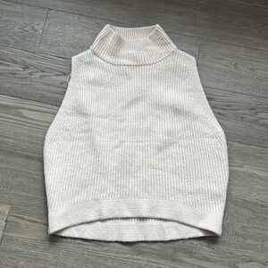 🔥Zara🔥 | Cream ribbed sleeveless high next sweater